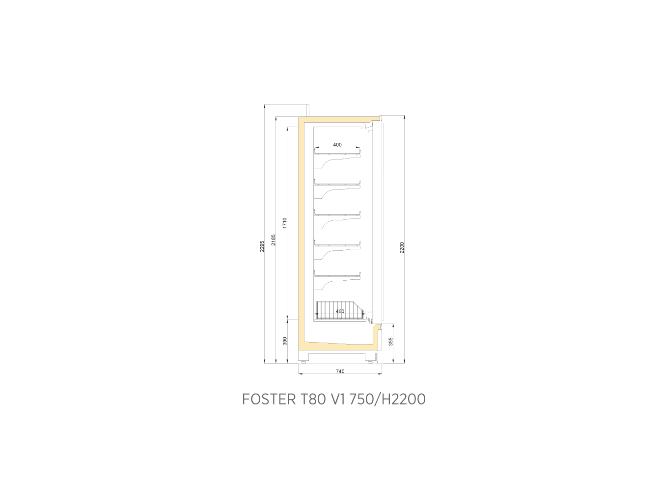 ΚΑΤΑΨΥΞΗ SELF SERVICE FOSTER T80 V1 750/2200 3D