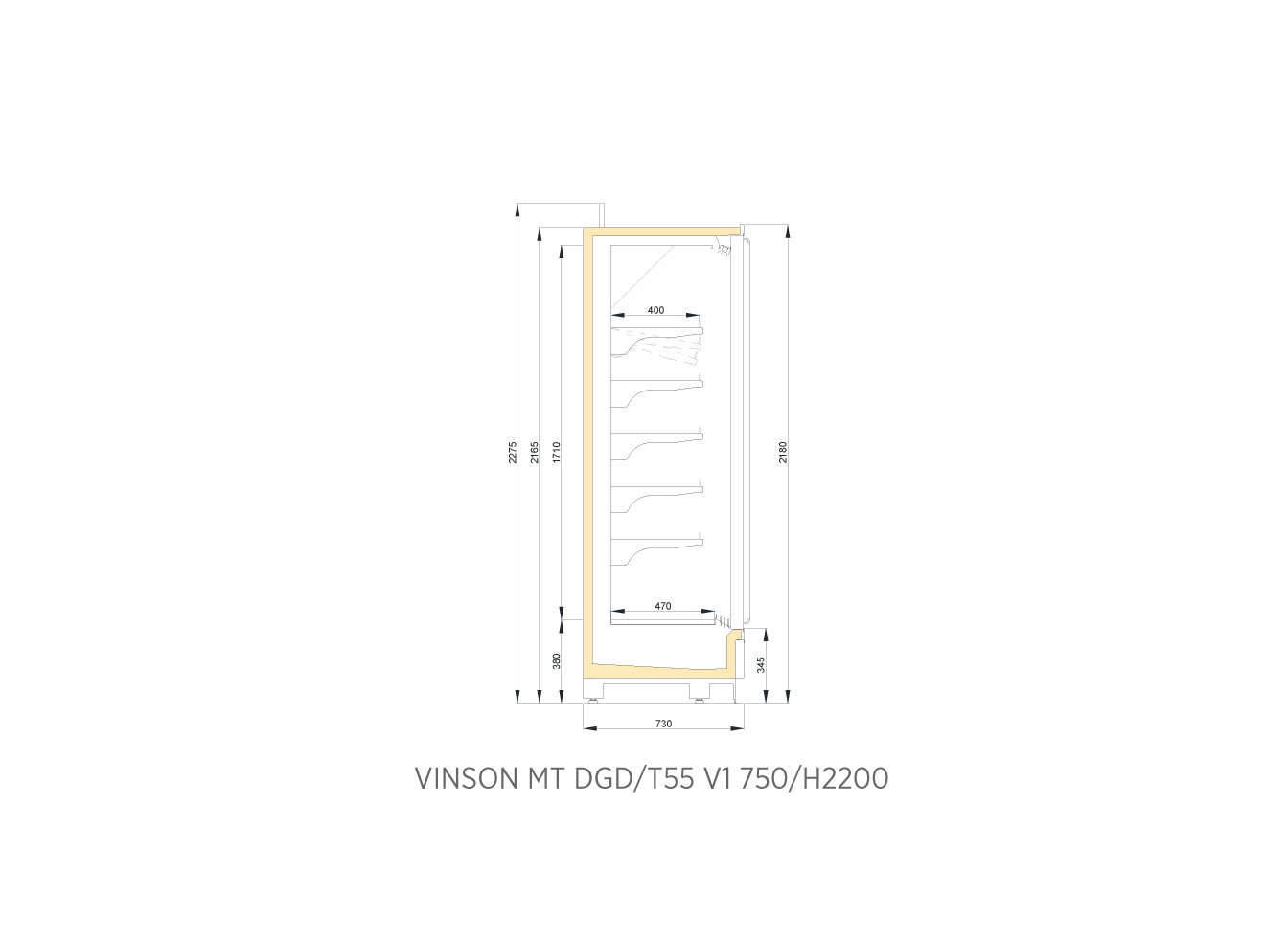 ΨΥΓΕΙΟ SELF SERVICE VINSON DGD T55 750/2200 4D
