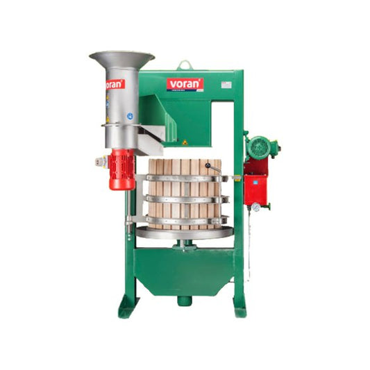 AUTOMATIC HYDRAULIC PRESS WITH CENTRIFUGAL FRUIT MILL 60K-RM 1.5