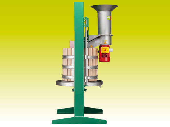 AUTOMATIC HYDRAULIC PRESS WITH CENTRIFUGAL FRUIT MILL 60K-RM 1.5